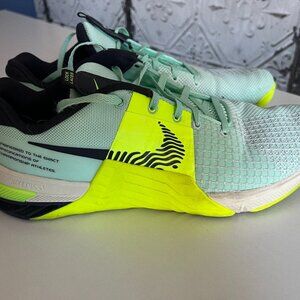 Nike Metcon Men's Size 11.5 Athletic Sneakers Gym Shoes – Blue/Lime